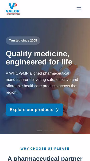 Screenshot of valor.com.pk