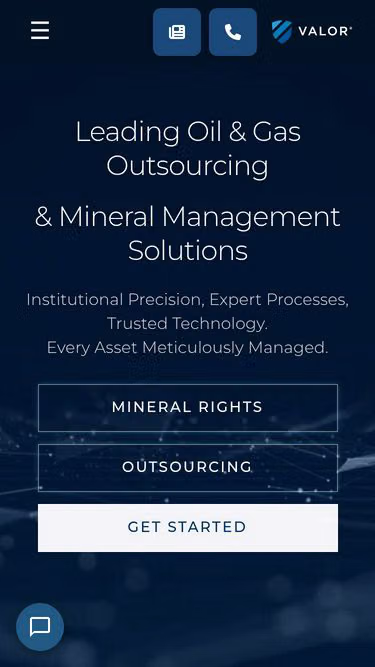 Screenshot of valor.services