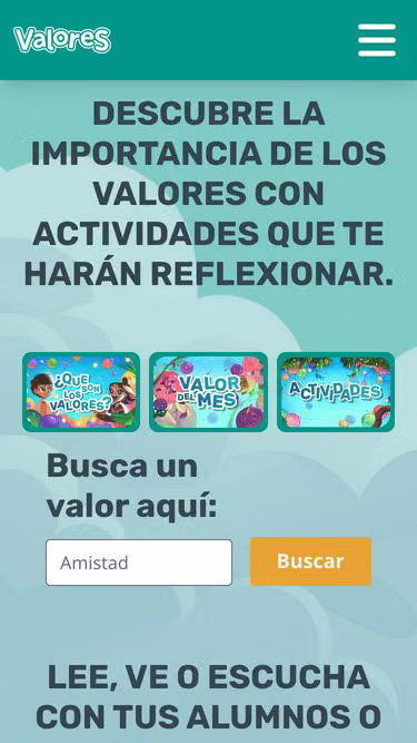 Screenshot of valores.mx