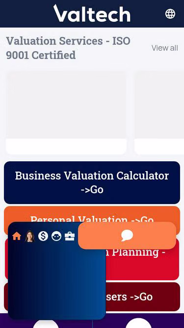 Screenshot of valuation.vip