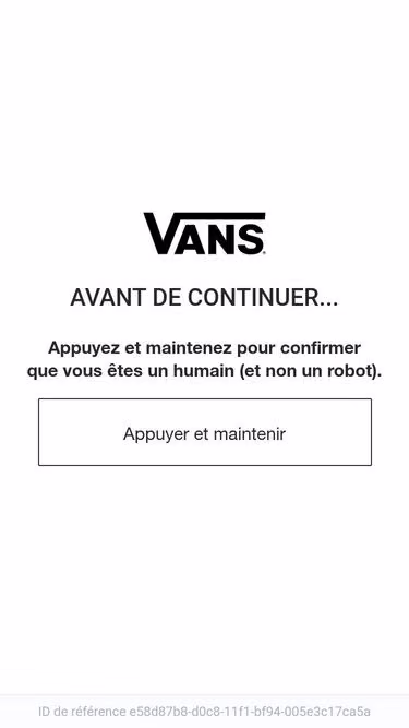 Screenshot of vans.lu