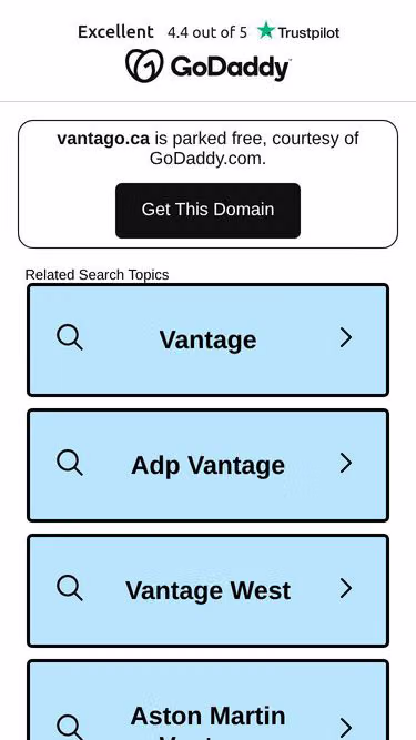 Screenshot of vantago.ca