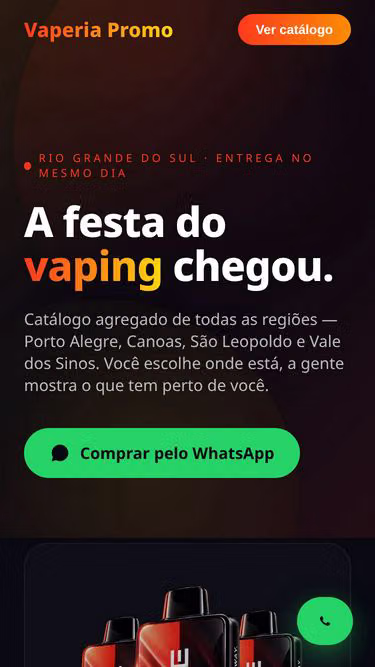 Screenshot of vape.promo