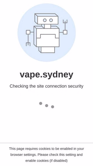 Screenshot of vape.sydney