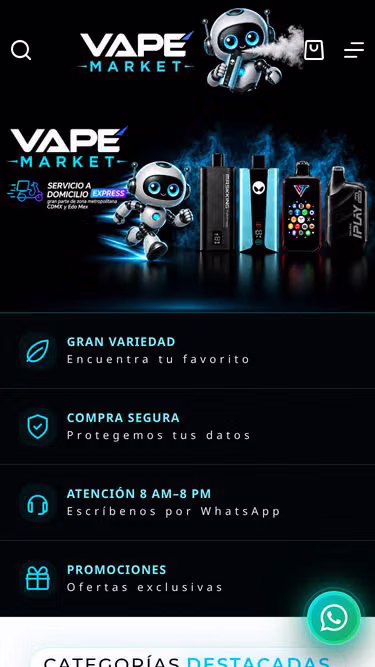 Screenshot of vapemarket.app