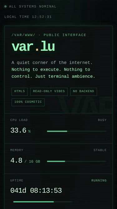 Screenshot of var.lu