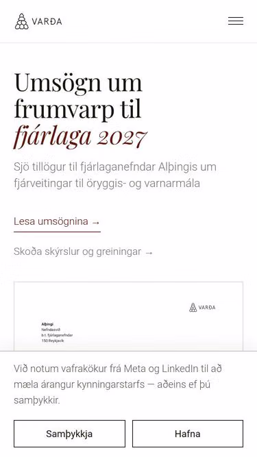 Screenshot of varda.org