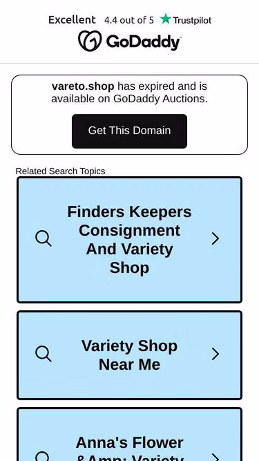 Screenshot of vareto.shop