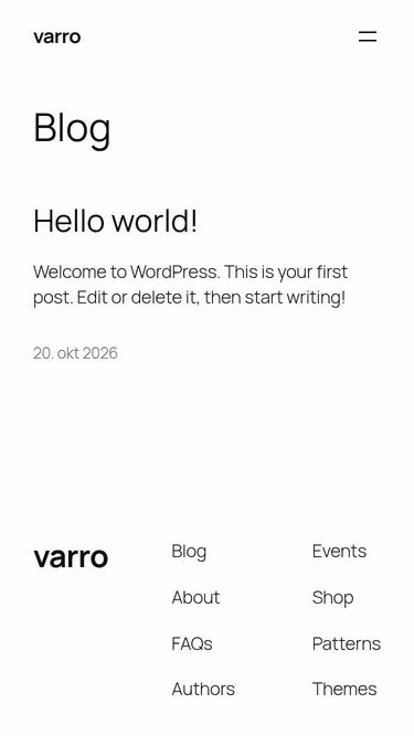 Screenshot of varro.ee