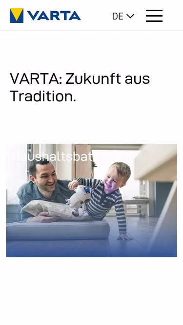 Screenshot of varta-consumer.cz