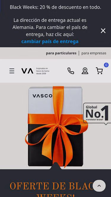 Screenshot of vasco-translator.es