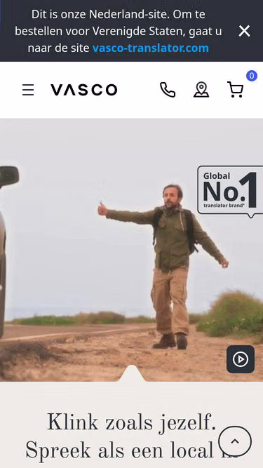 Screenshot of vasco-translator.nl