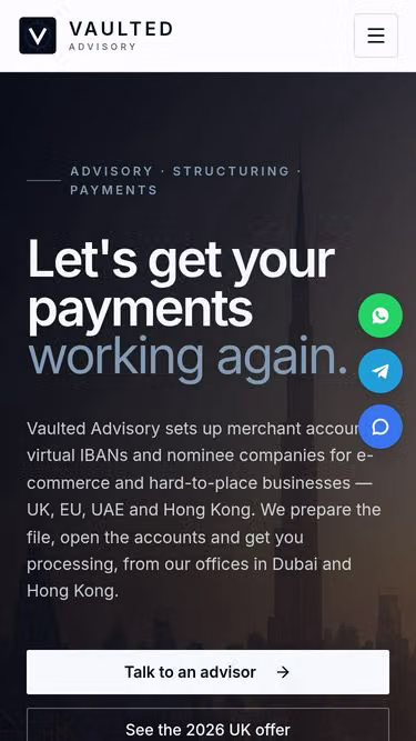 Screenshot of vaulted.ae