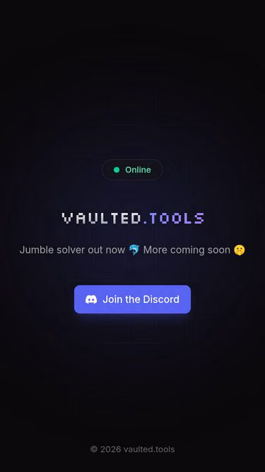 Screenshot of vaulted.tools