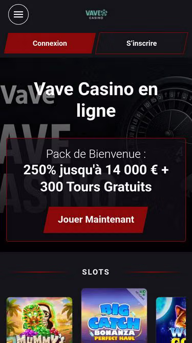 Screenshot of vave-casino.app