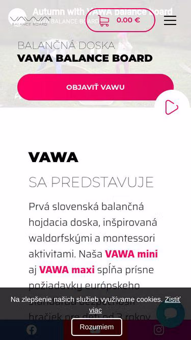 Screenshot of vawa.sk