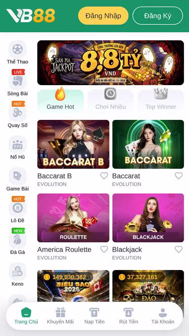 Screenshot of vb88.zone