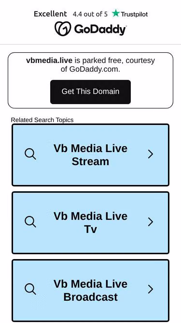 Screenshot of vbmedia.live