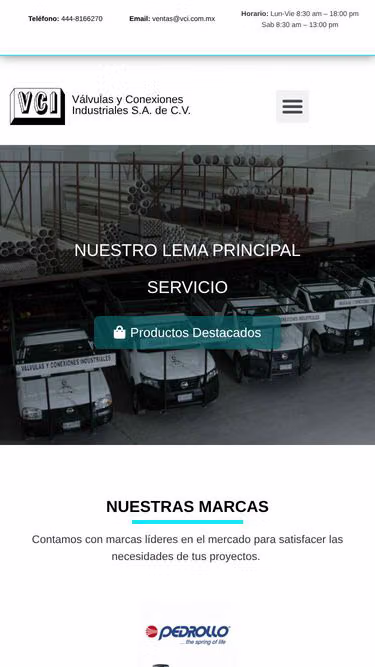Screenshot of vci.com.mx