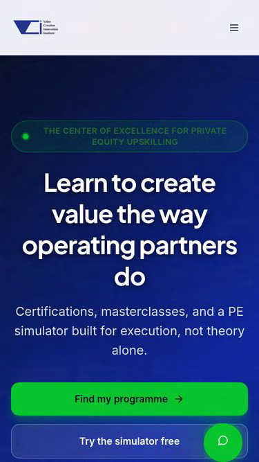 Screenshot of vci.institute
