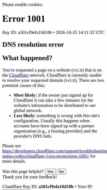Screenshot of vci.it