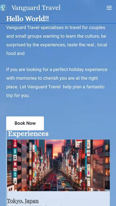 Screenshot of vcs.travel