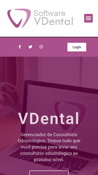Screenshot of vdental.com.br