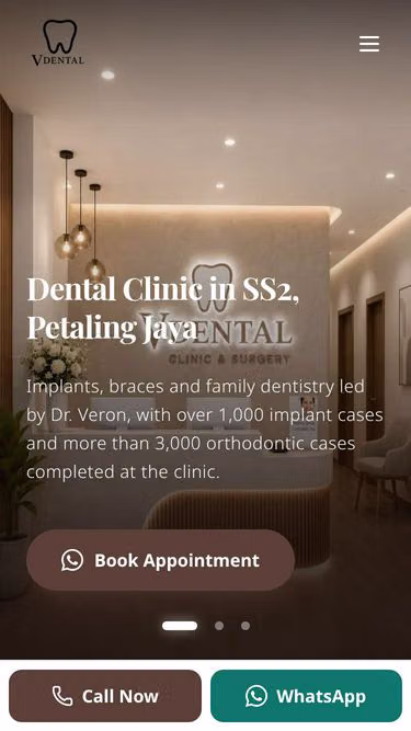 Screenshot of vdental.com.my