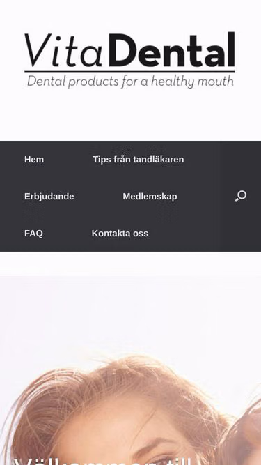 Screenshot of vdental.se