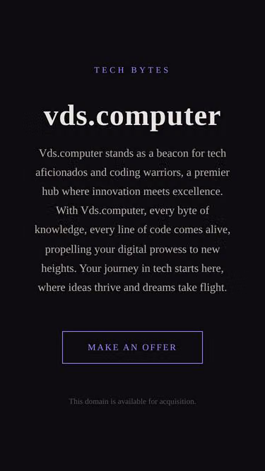 Screenshot of vds.computer