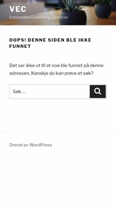 Screenshot of vec.no