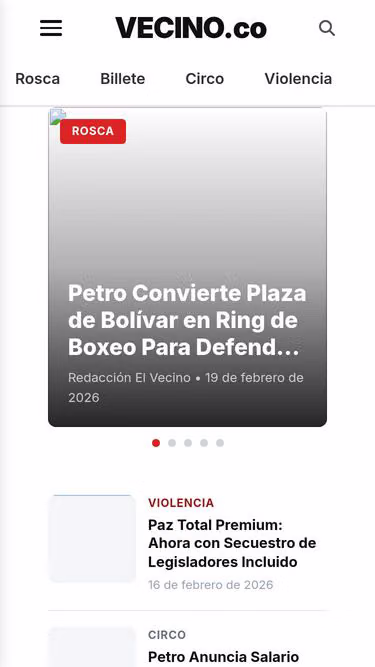 Screenshot of vecino.co