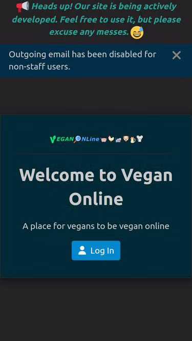 Screenshot of vegan.onl