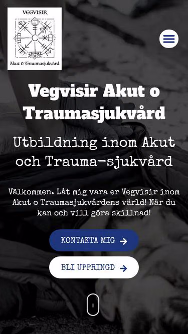 Screenshot of vegvisir.se