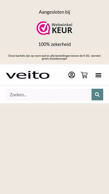 Screenshot of veito.nl