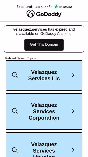 Screenshot of velazquez.services