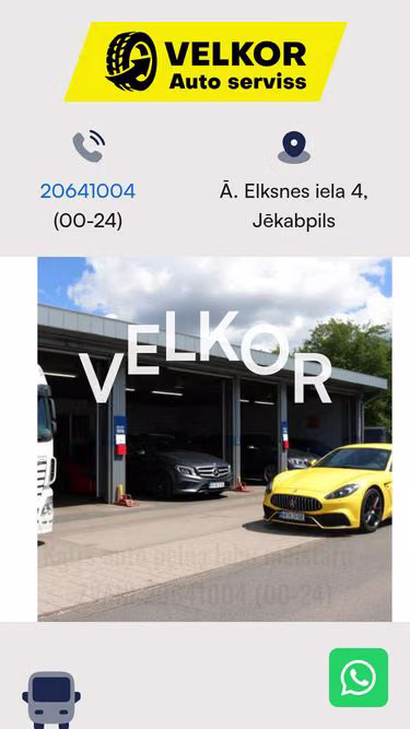 Screenshot of velkor.lv