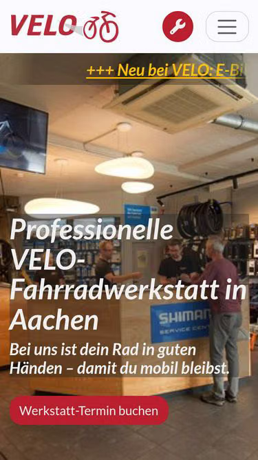 Screenshot of velo.de