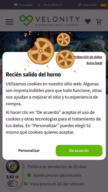 Screenshot of velonity.es