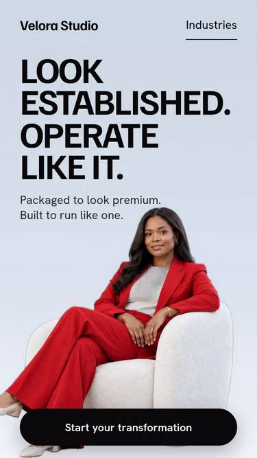 Screenshot of velorastudio.com.ng