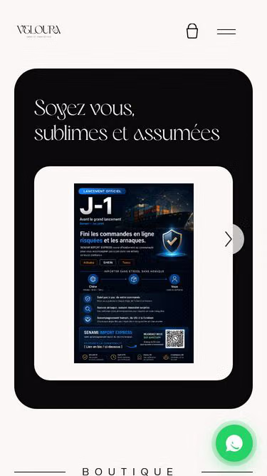 Screenshot of veloura.ci