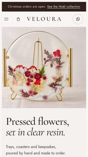 Screenshot of veloura.florist
