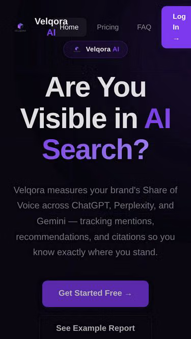 Screenshot of velqora.net