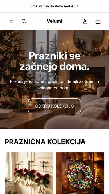 Screenshot of velumi.si