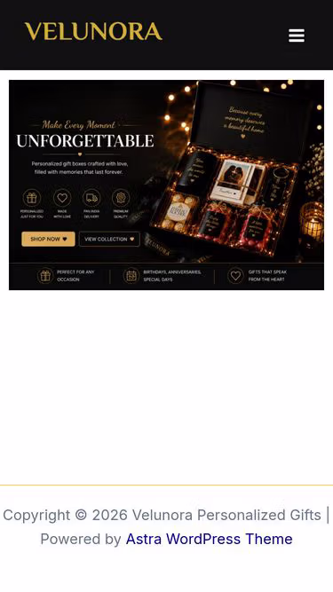 Screenshot of velunora.in