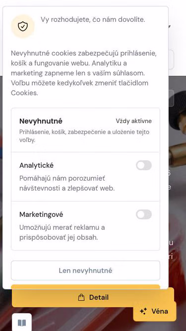 Screenshot of ven.sk