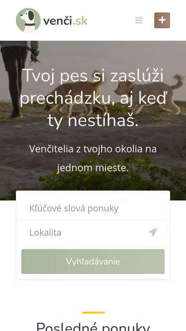Screenshot of venci.sk