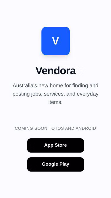Screenshot of vendora.au
