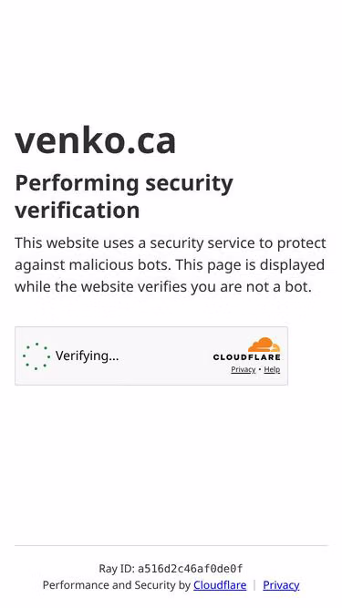 Screenshot of venko.ca