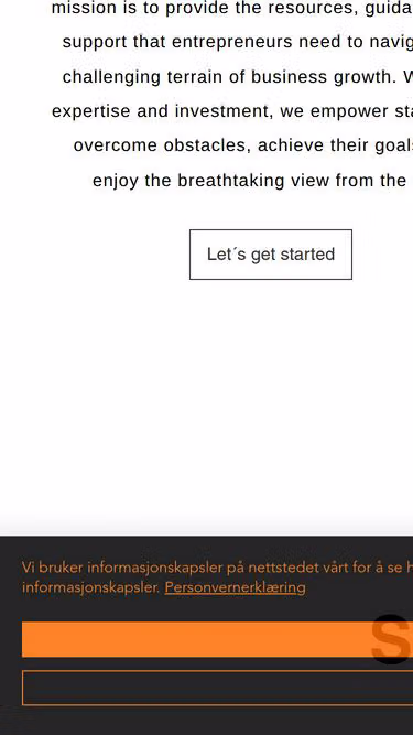 Screenshot of venturelab.no